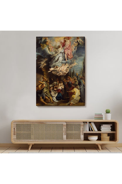 Taç Giyme TörenTablosu - Coronation of the Virgin 1644 Diego Velázquez -6473