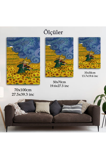 Vincent van Gogh Temalı İllüstrasyon Tablosu-6361
