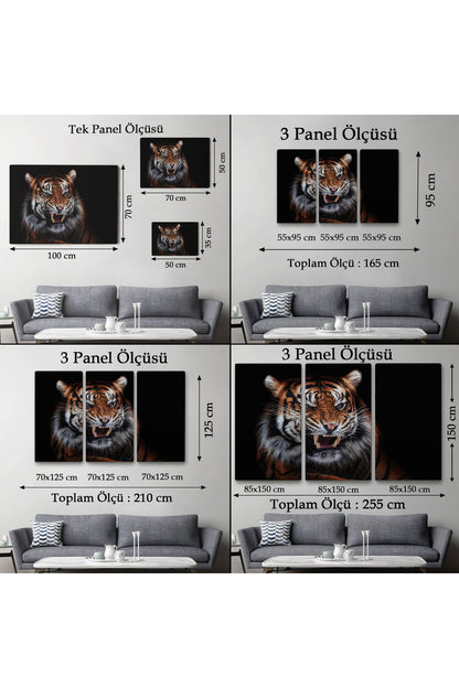 Kaplan Dekoratif Kanvas Tablo 1156