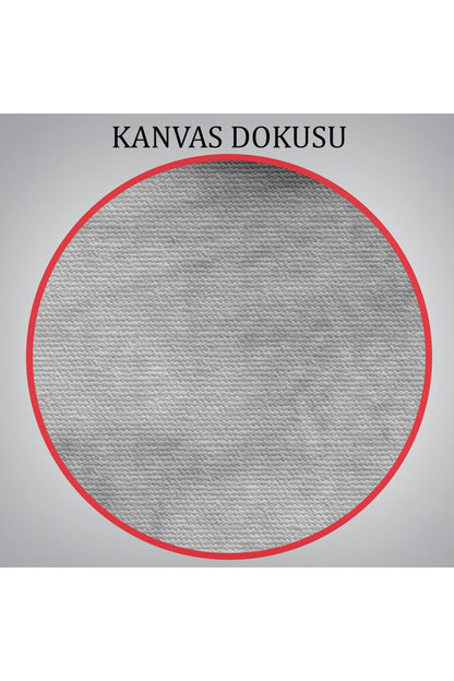 Atatürk Portre Tablosu Mustafa Kemal Atatürk Dikdörtgen Dekoratif Kanvas Tablo-FS-142