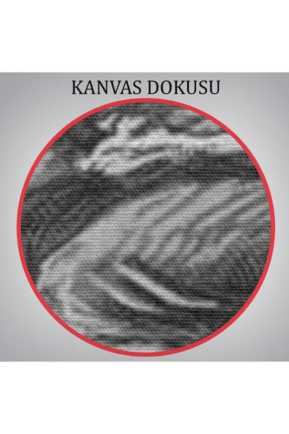 Süpürge ile Uçan Yaşlı Cadı ve Kedisi, Cadılar Bayramı Hediyesi, Hellowen Tablo -6304