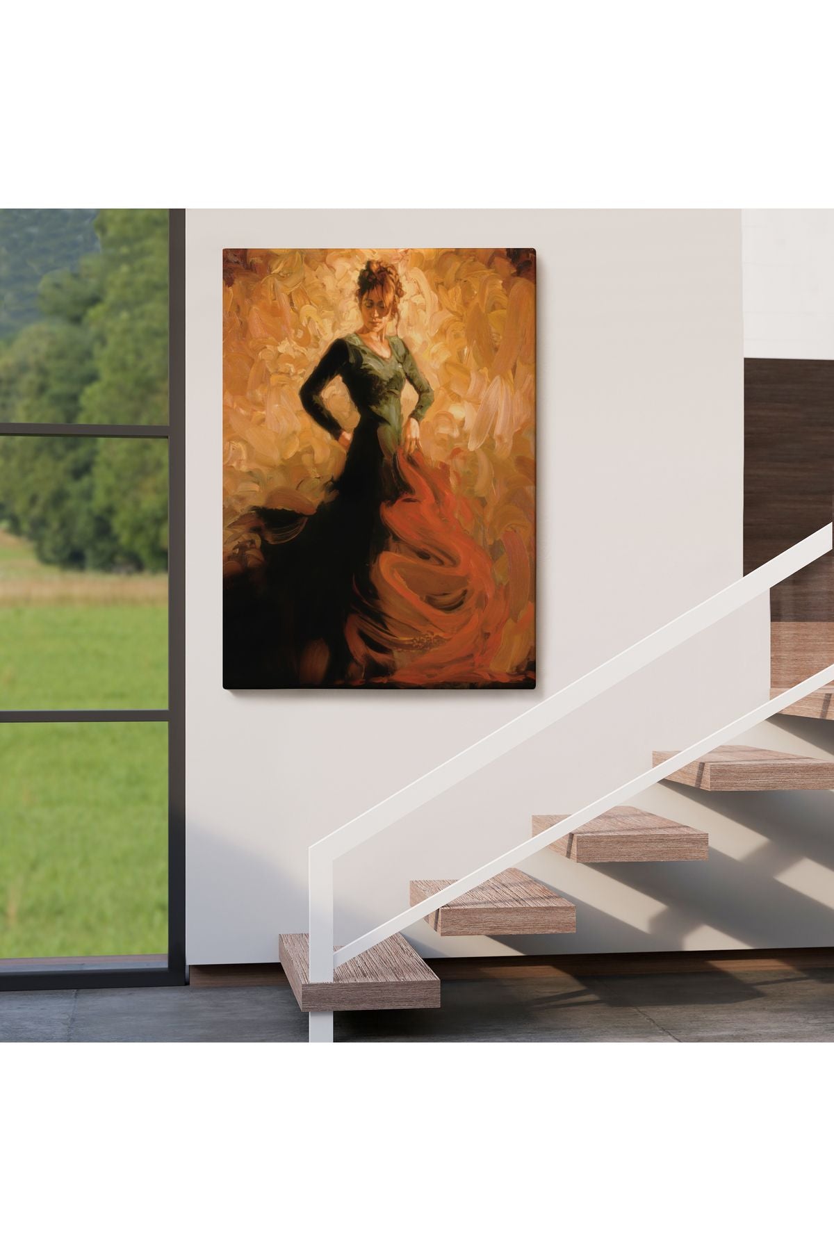 Flamenko Dansçısı Kadın Dekoratif Duvar Tablosu-6425