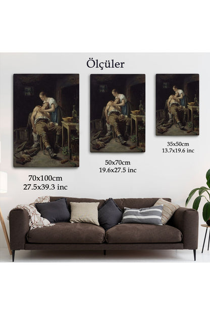 Yaralı Kaçak Avcı (1881) Duvar Tablosu-6059