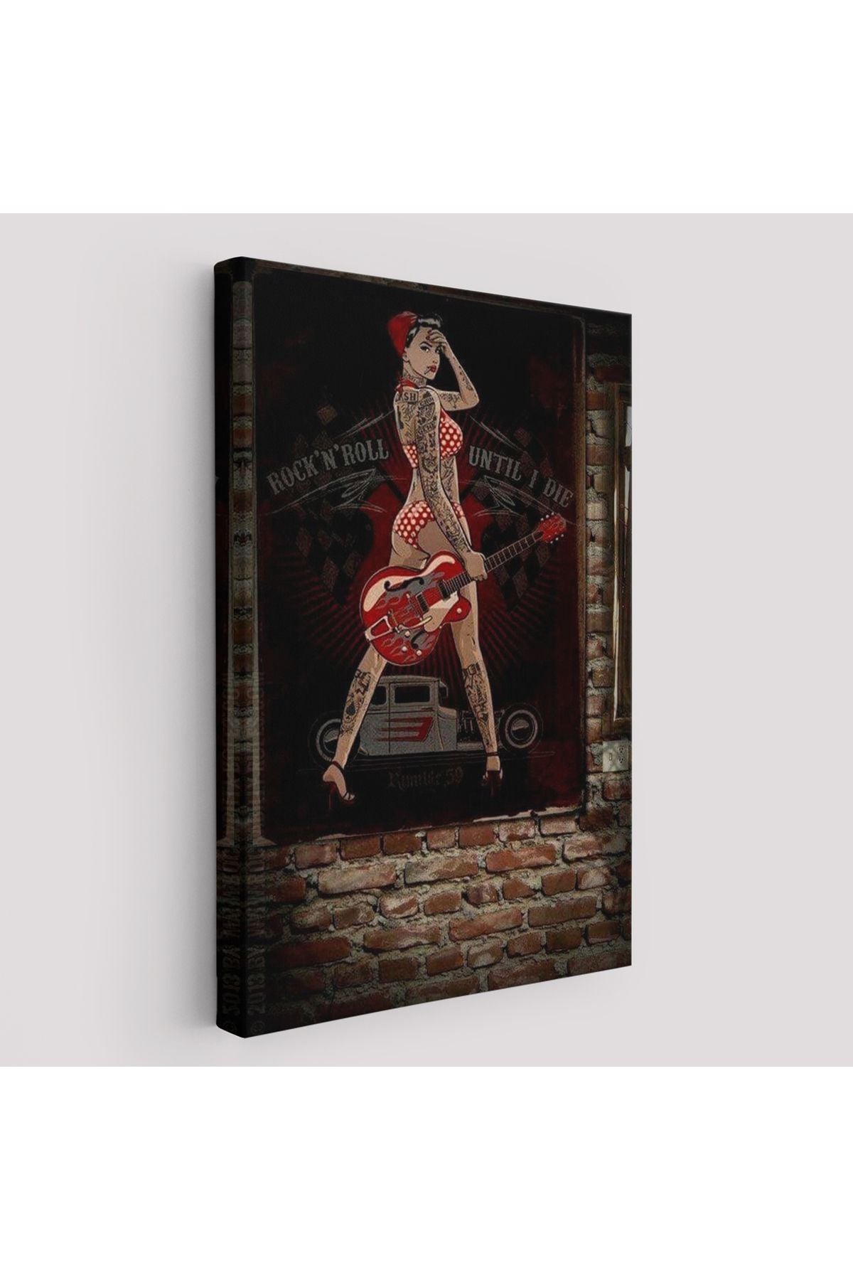 Müzisyen Kadın Dekoratif Duvar Tablosu-6496