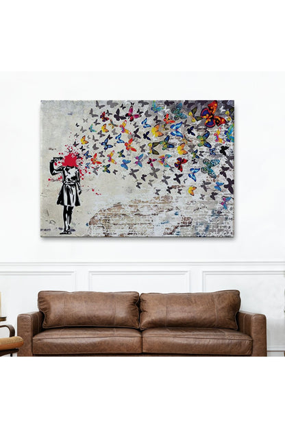 Kelebek Kanvas Tablo