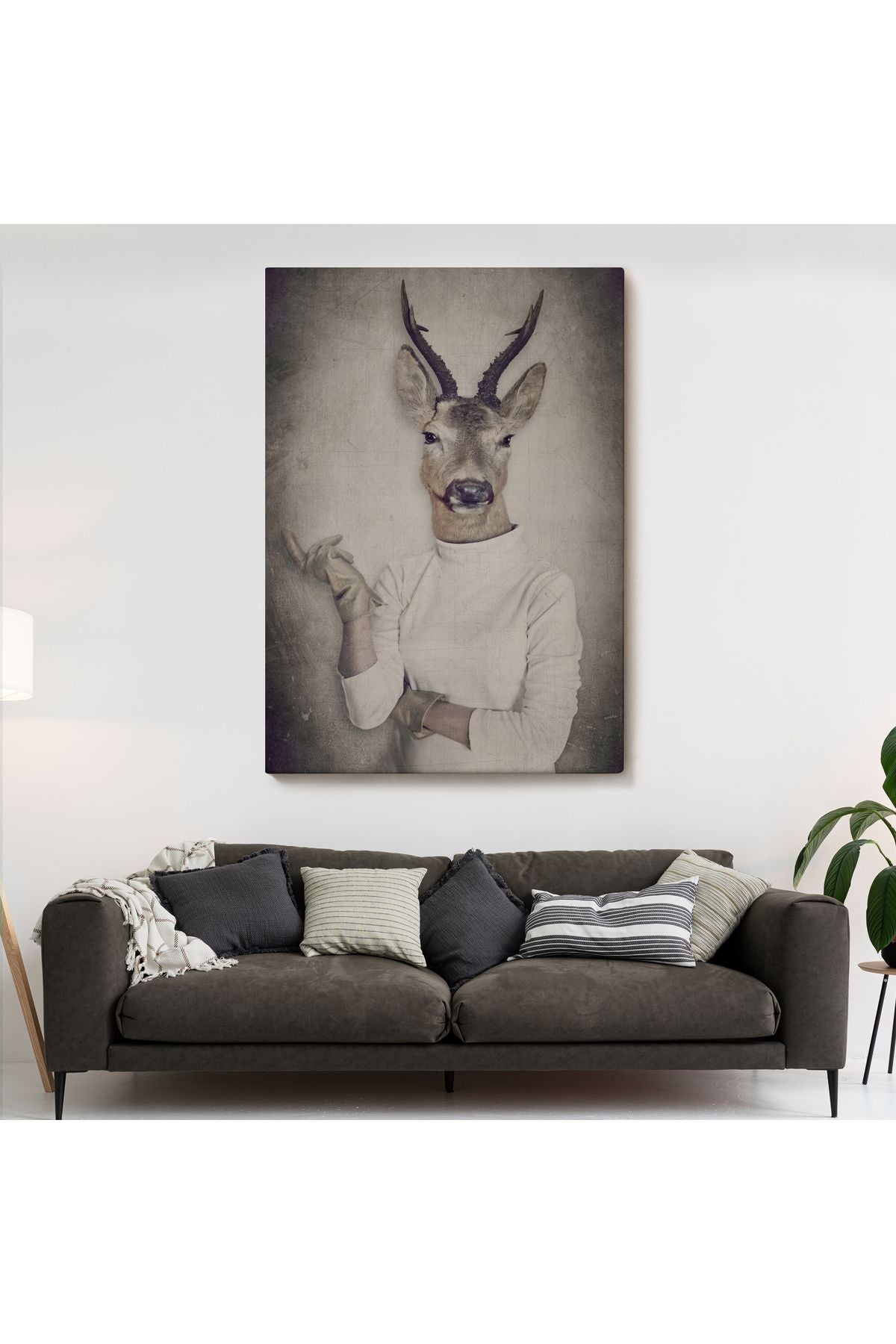 Ceylan Kafalı İnsan Kanvas Tablo-4983