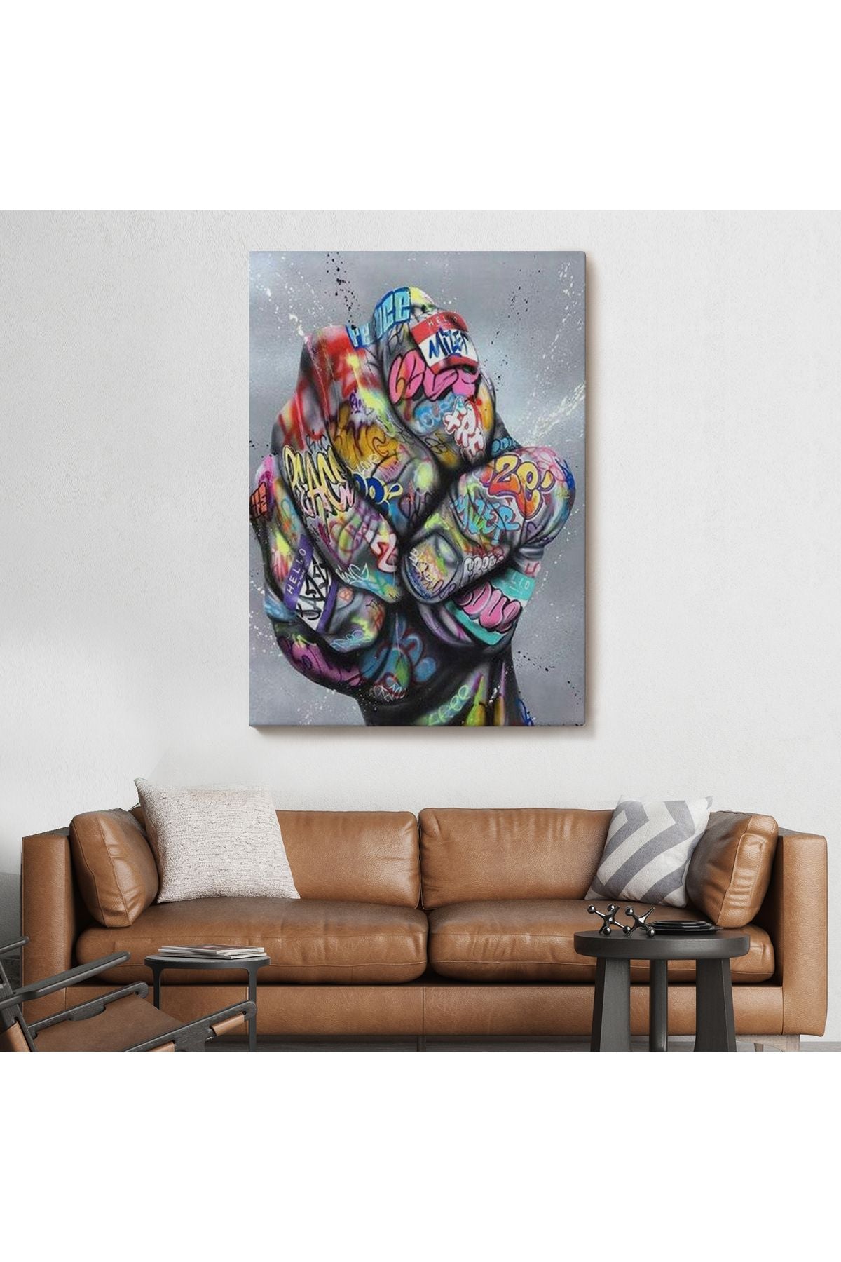 Punch Banksy Kanvas Tablo-5310