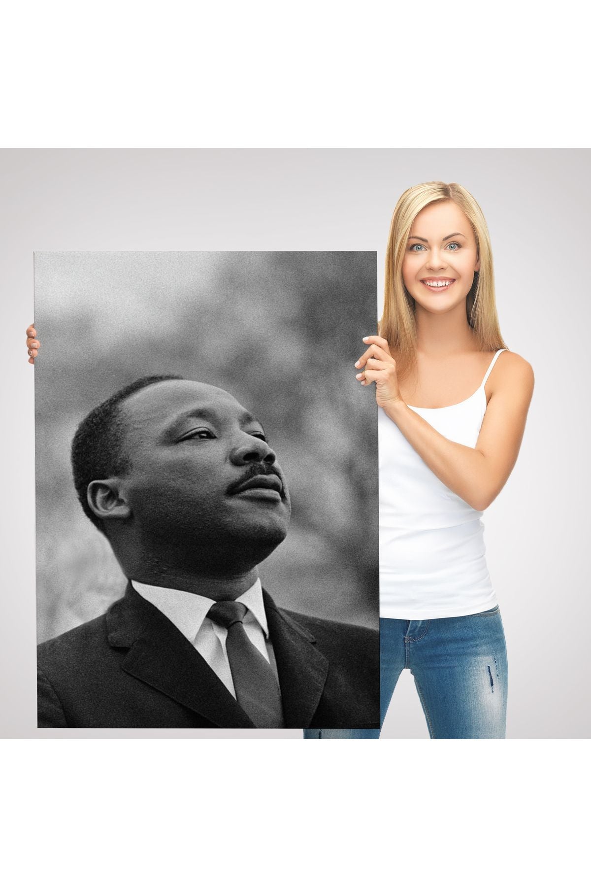 Martin Luther King Dekoratif Kanvas Duvar Tablosu-6374