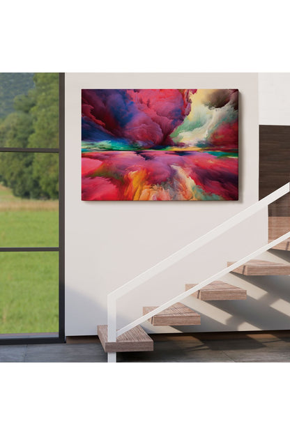 Hayal Gücü Bulutları Dekoratif Kanvas Duvar Tablosu-3721