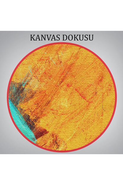 Fütüristik Soyut  Görünüm Dekoratif Kanvas Duvar Tablosu-3560