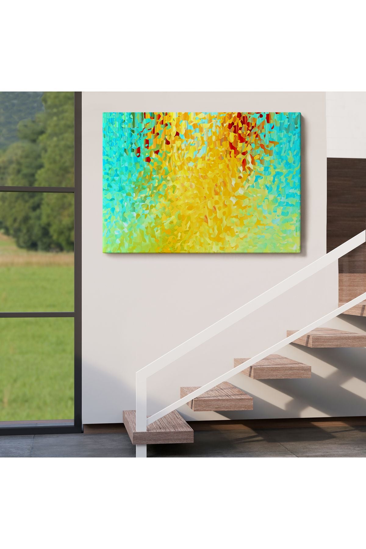 Sürreal Renkler Senfonisi Tablosu-6636