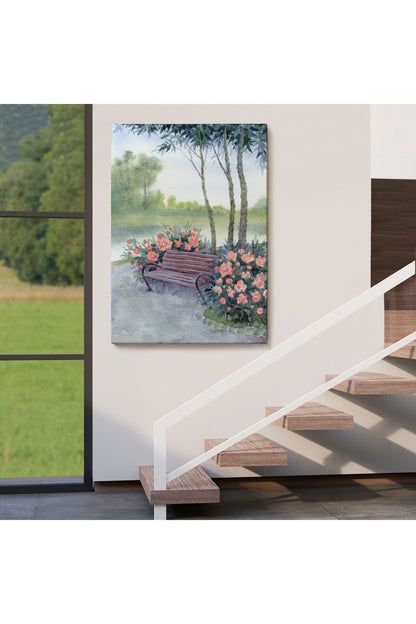 Pembe Çiçekler Kanvas Tablo-5974