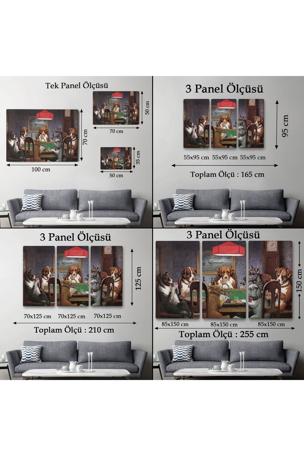 Cassius Marcellus Coolidge - Poker Oynayan Köpekler Eseri Kanvas Tablo-5170