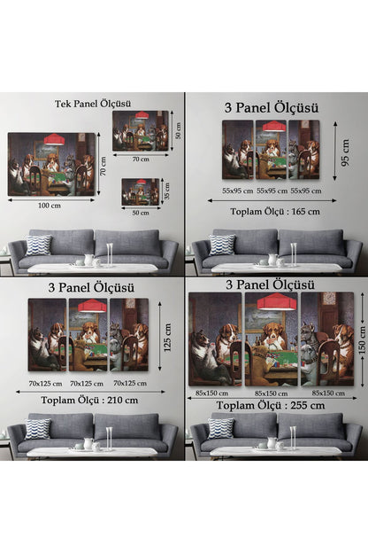 Cassius Marcellus Coolidge - Poker Oynayan Köpekler Eseri Kanvas Tablo-5170