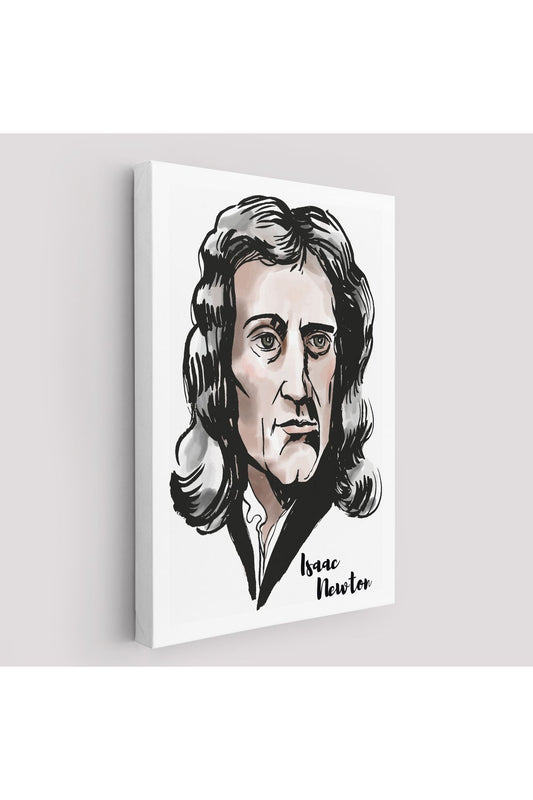 Isaac Newton Dekoratif Kanvas Tablo-5914