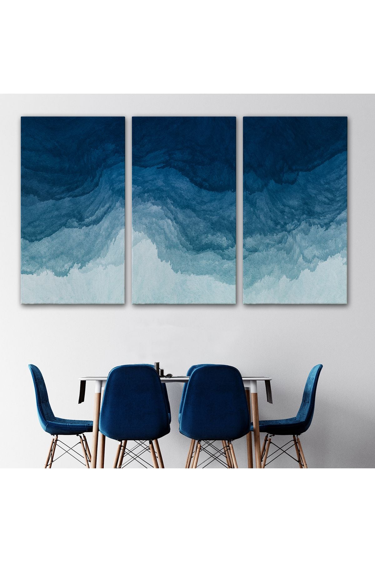 Dinlendirici Okyanus Renkleri Modern Kanvas Tablo-5053