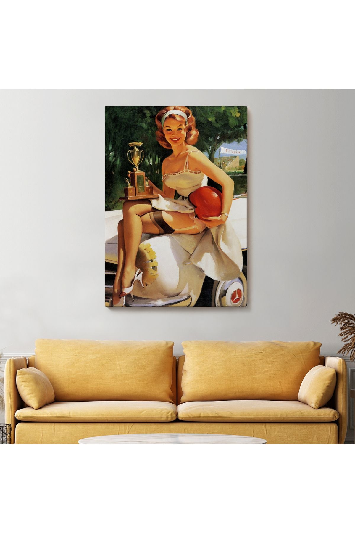 Kupa Kızı Kazanan Kız Tablosu - Trophy Girl A Winner-6456