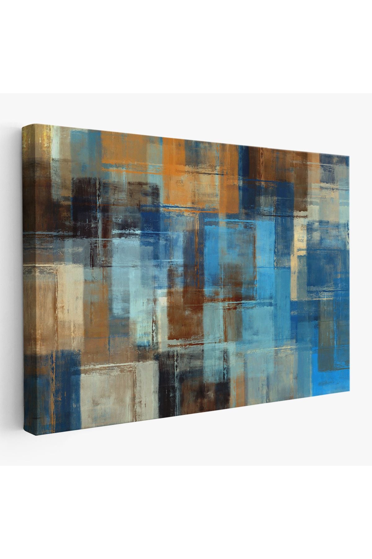 Soyut Yağlıboya Görünüm Dekoratif Kanvas Duvar Tablosu-3449