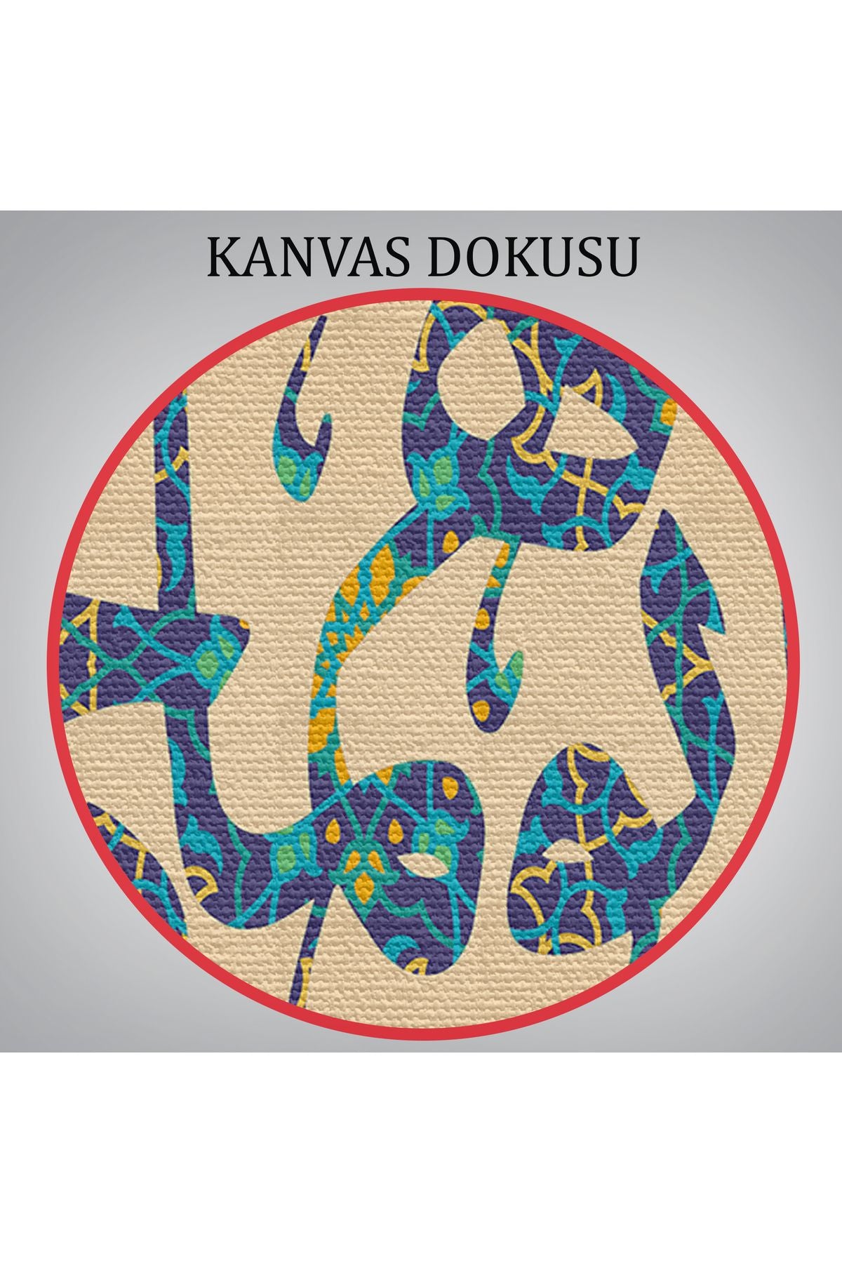 Onların Babası Dürüst ve Erdemli Biriydi Yazılı Dekoratif Kanvas Tablo-3326