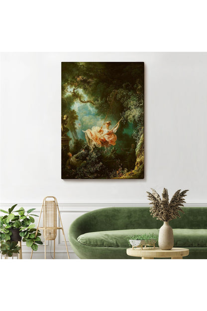 Jean-Honore Fragonard Salıncağın Mutlu Kazaları Tablosu-6253