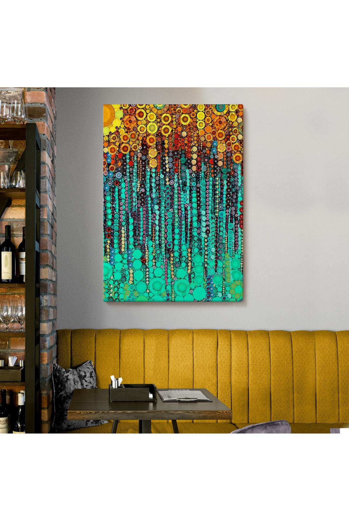 Renkli Sarmaşık Duvar Tablosu-6101