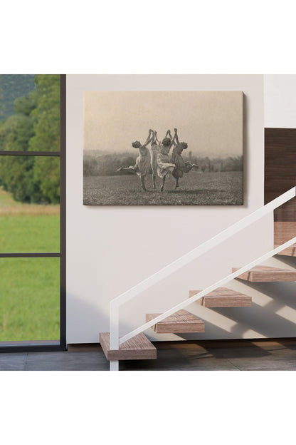 Özel Tasarım İsviçreli Fotoğrafçı Frederick Boissonnas Dans Eden Kadınlar Tablosu-6656