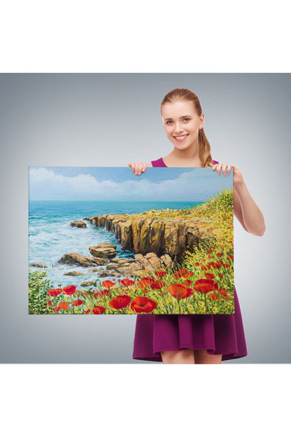 Deniz Manzaralı Dekoratif Kanvas Duvar Tablosu-3431