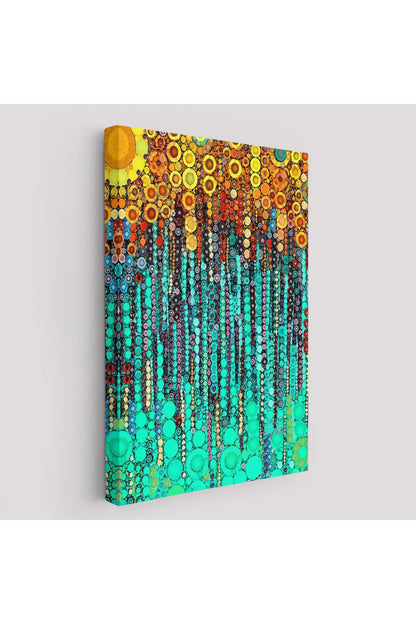 Renkli Sarmaşık Duvar Tablosu-6101