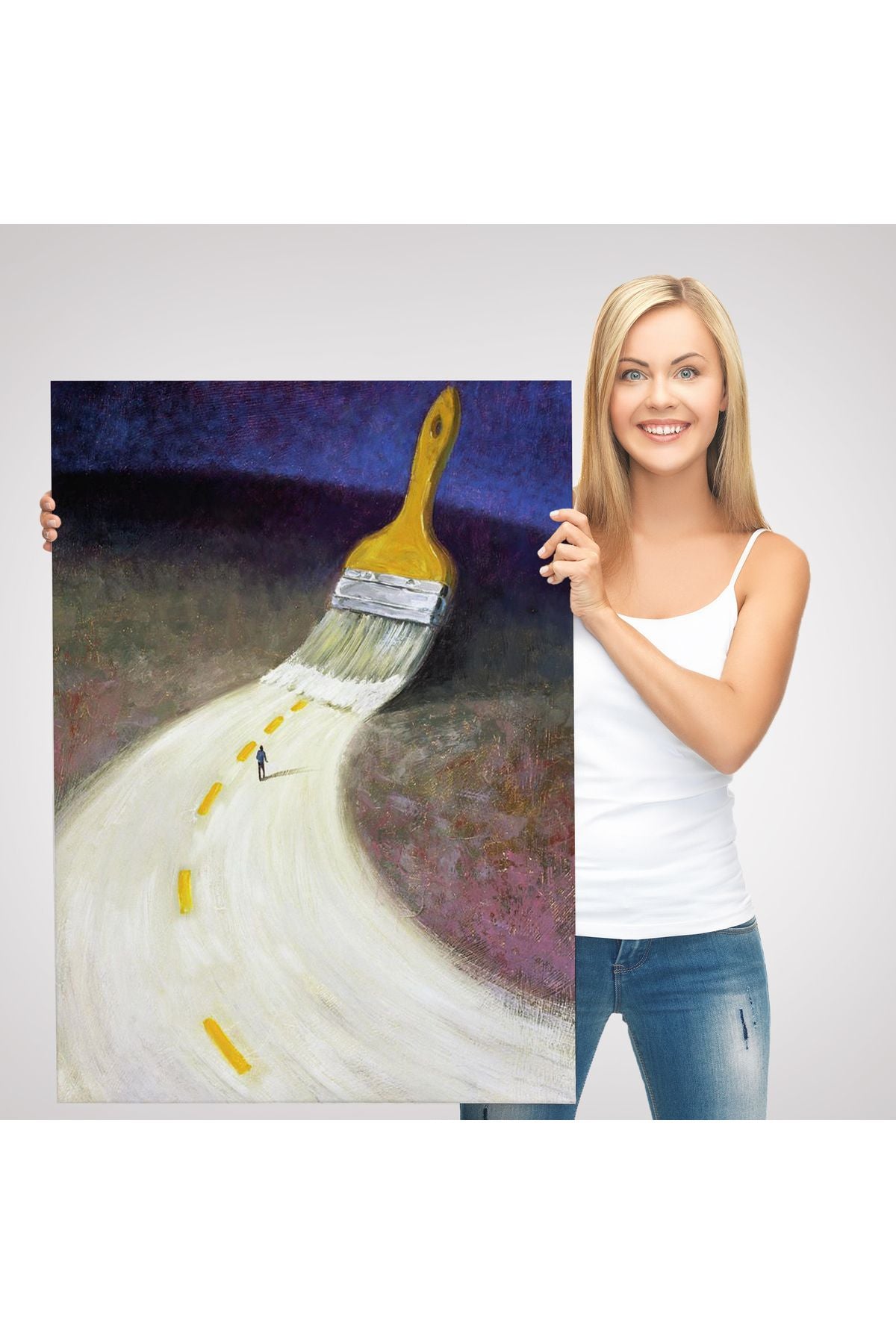 YB HG Kendi Yolunu Çiz Duvar Tablosu-6071