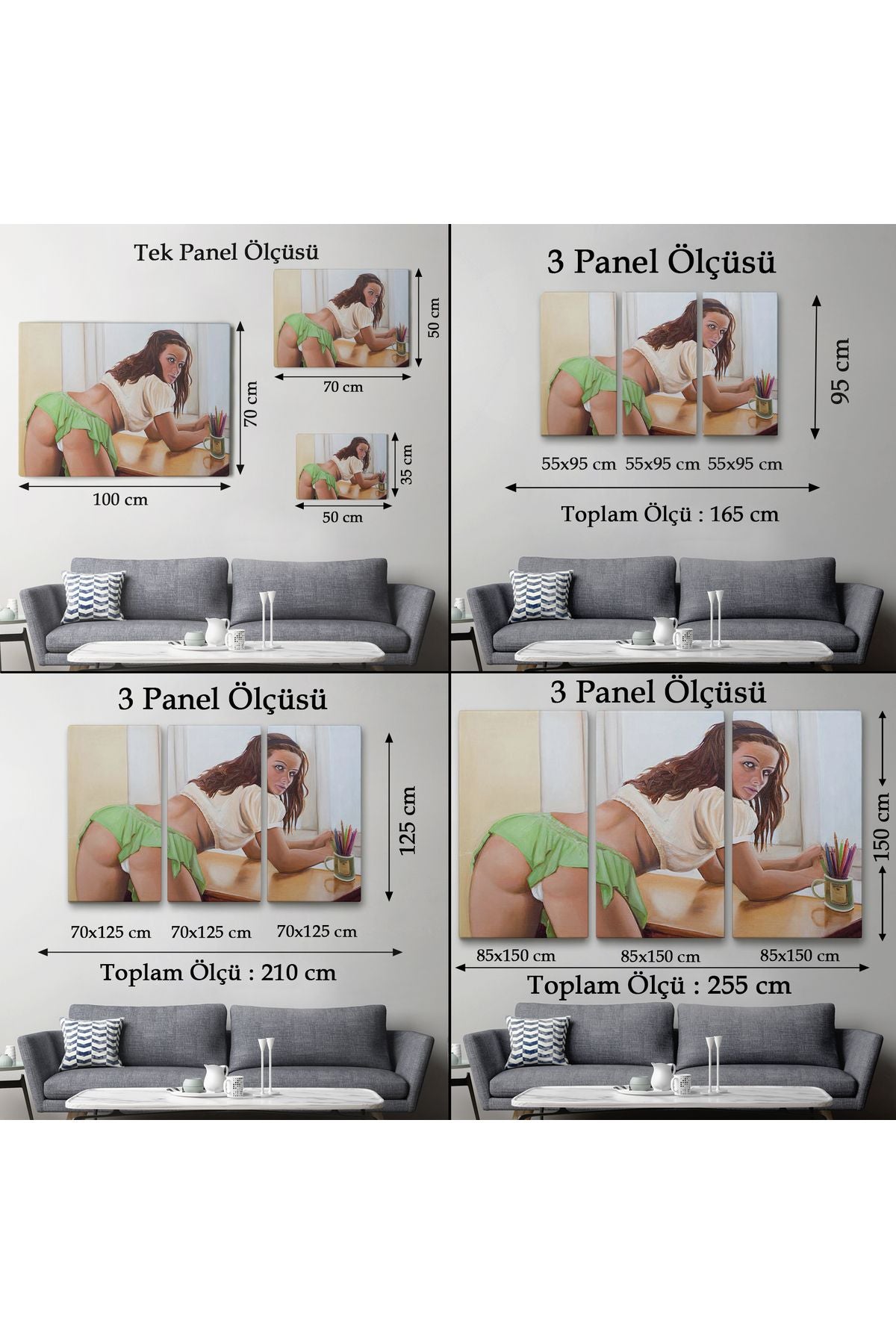 Provokasyon Yapan Kadın Tablosu-6600