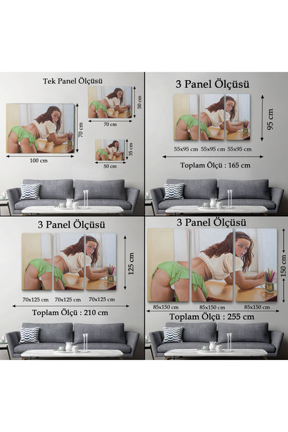 Provokasyon Yapan Kadın Tablosu-6600