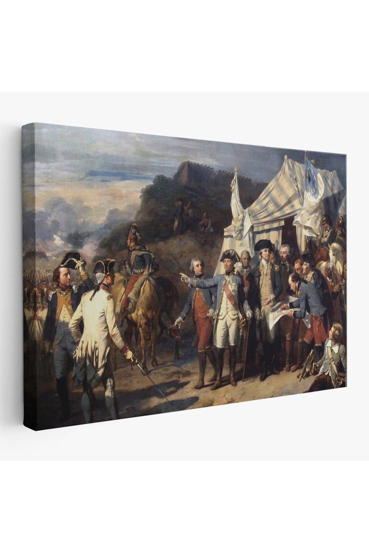 YB Yorktown Kuşatması Tablosu - Couder Yorktown Versailles-6546