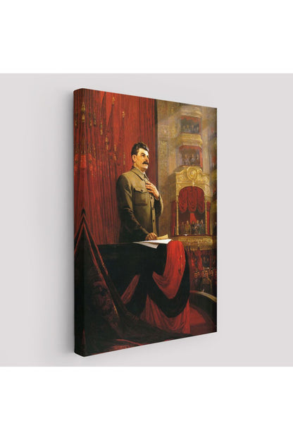 Josef Stalin Eski Sovyetler Birliği Hükümet Başkanı Duvar Tablosu-6014