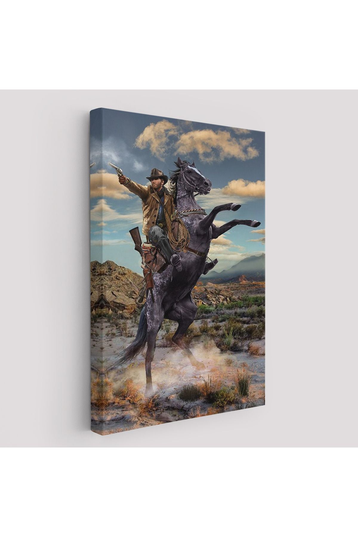 YS Özel Amerikan Kovboyu Dekoratif Duvar Tablosu-6124