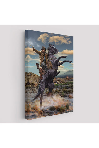 YS Özel Amerikan Kovboyu Dekoratif Duvar Tablosu-6124