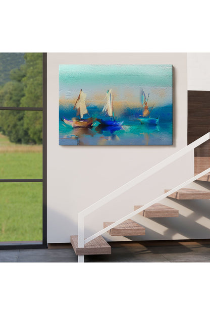 Soyut Modern Sanat Yağlıboya Görünüm Dekoratif Kanvas Duvar Tablosu-3589