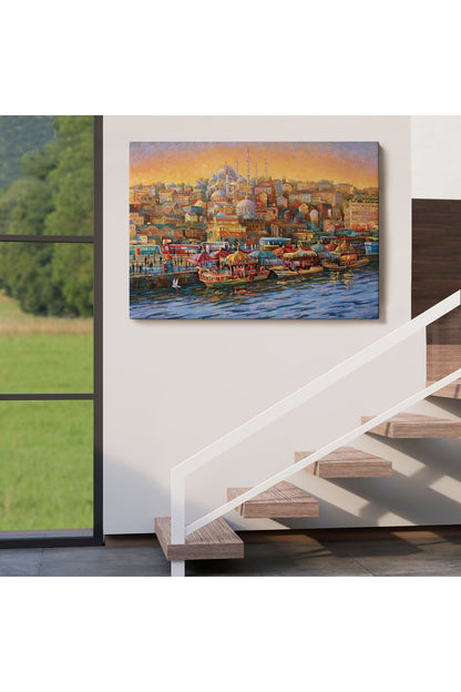 Dekoratif Kanvas Tablo-Sultan Ahmet Camii ve Yavru Kedi Duvar Tablosu 6510