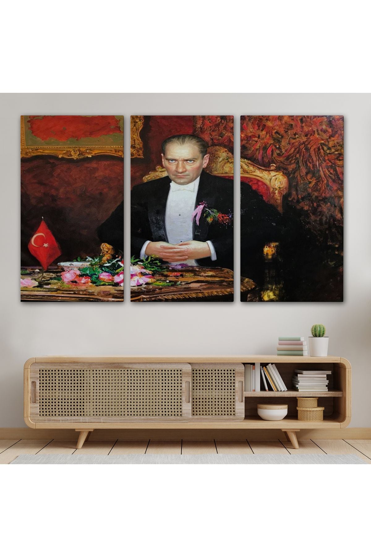 Keskin Bakışlı Atatürk Tablosu-6553