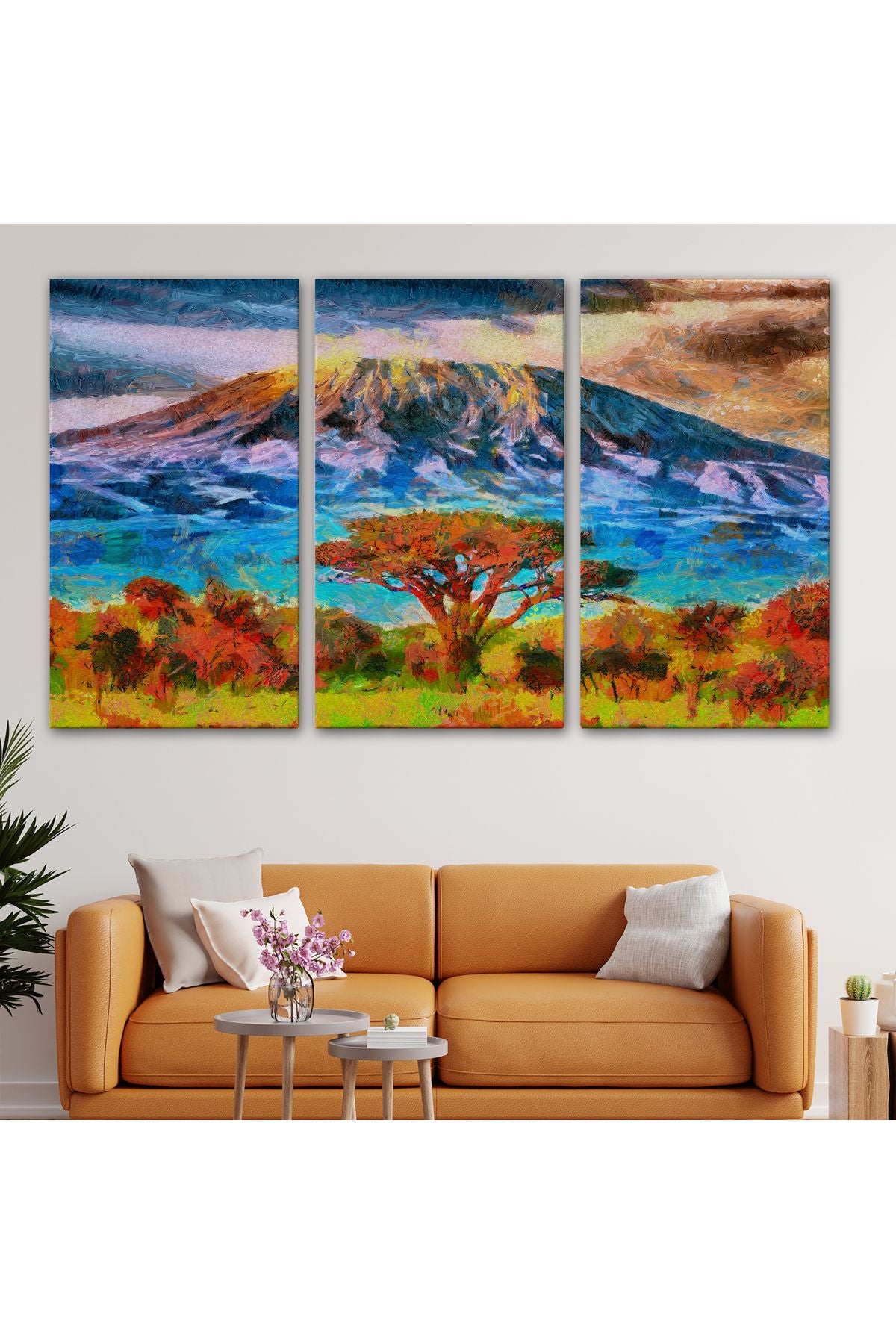 Tanzanya Kilimanjaro Dağı Manzarası Duvar Tablosu-3480