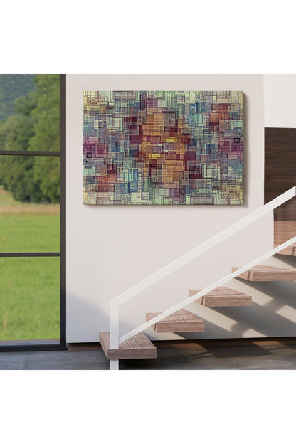 Soyut Yağlıboya Görünüm Dekoratif Kanvas Tablo-3446