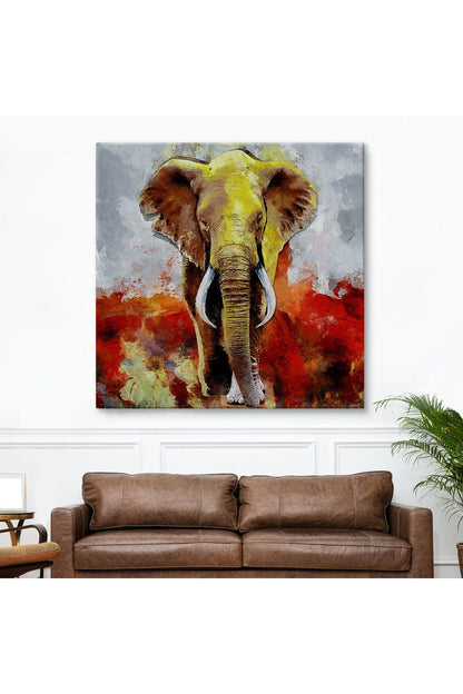 Modern Fil Yağlıboya Görünüm Dekoratif Kanvas Duvar Tablosu-5839