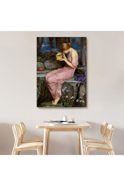 Psyche Altın Kutuyu Açıyor Yunan Mitolojisi Duvar Tablosu-6261