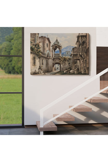 Eski Hollanda Şehir Manzarası Duvar Tablosu-1222