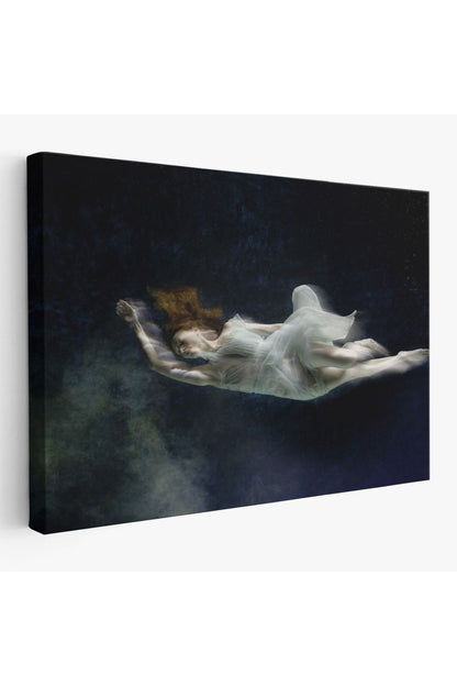 Su Altındaki Kadın Dekoratif Duvar Tablosu-6558