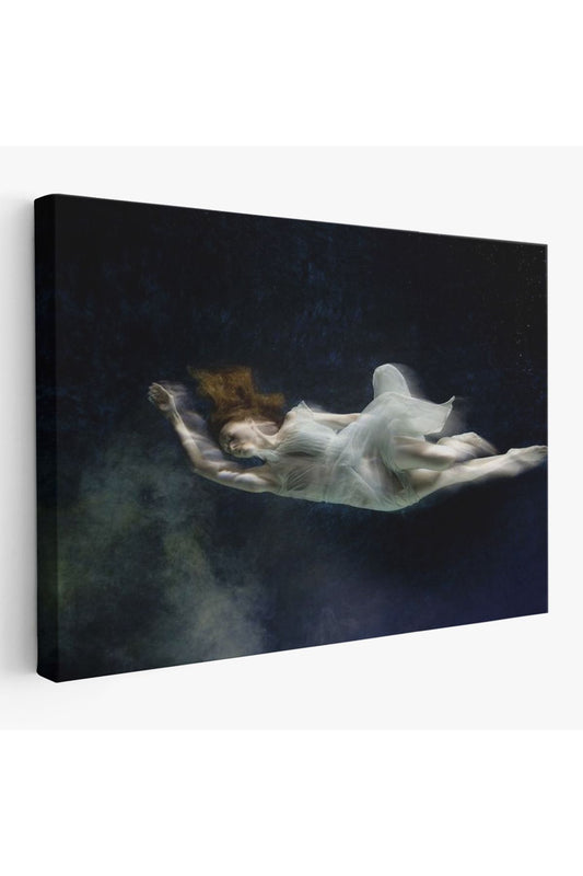 Su Altındaki Kadın Dekoratif Duvar Tablosu-6558