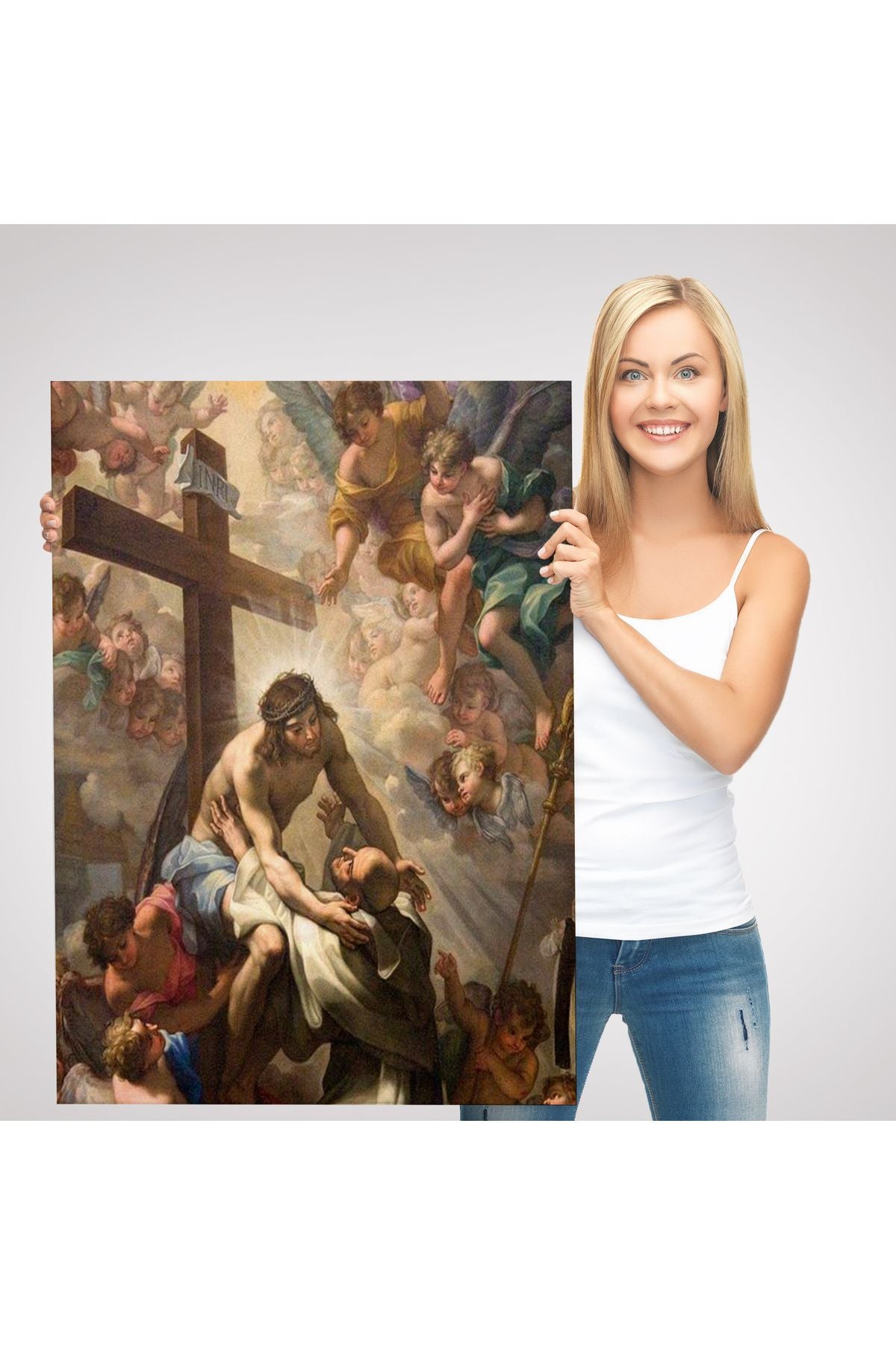 Kanvas Tablo, Duvar Dekoru, Hristiyan Hediyesi Agape 6247 BUNGKNV