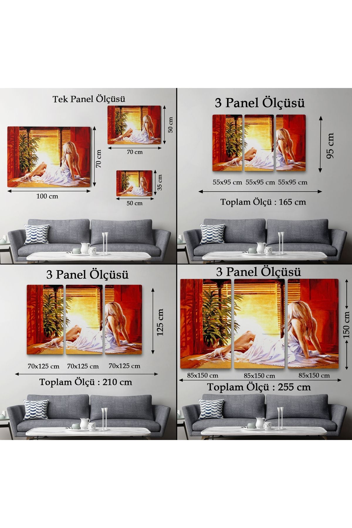 Pencere Önündeki Kadın Tablosu-6633