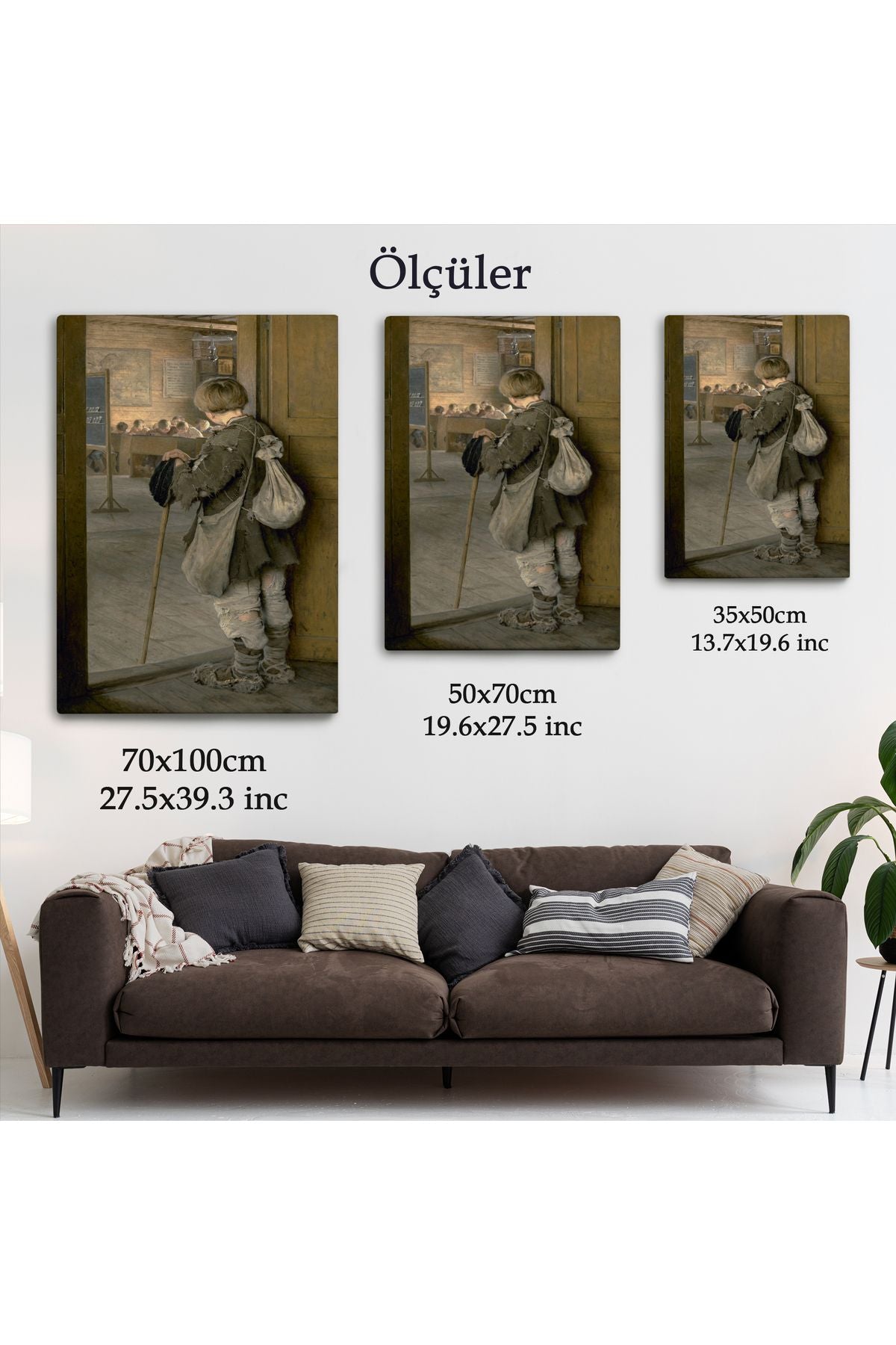 Nikolay Bogdanov Belsky'in Sınıfın Kapıdında Tablosu-6341