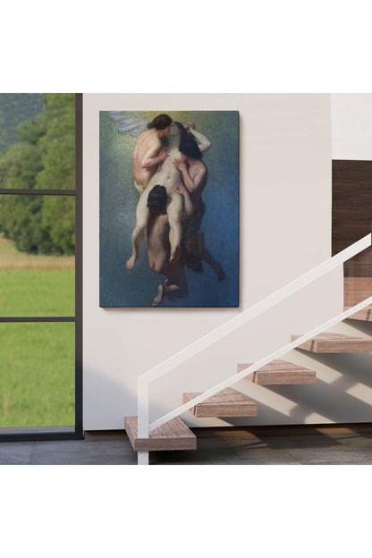 Nicolas Francois Octave Tassaert, La Femme Damnée (1859) Klasik Kanvas Tablo-5302