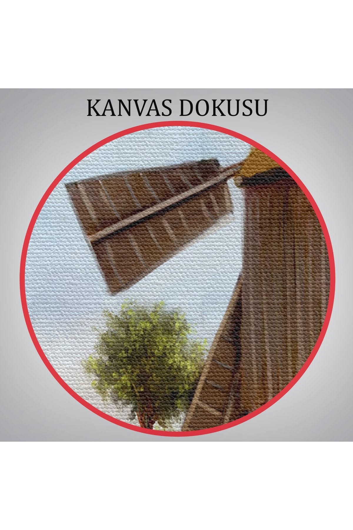 DB Eski Yel Değirmeni Yağlıboya Görünüm Dekoratif Kanvas Duvar Tablosu-3746